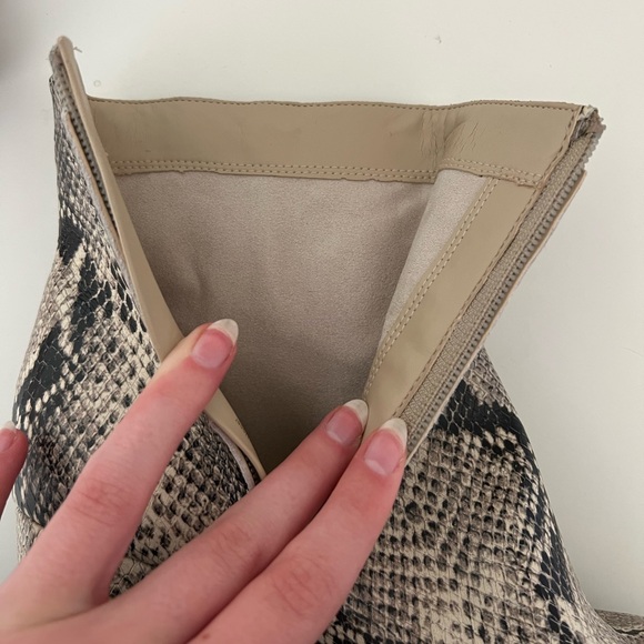 Sam Edelman Snakeskin Heeled Bootie - Picture 4 of 7